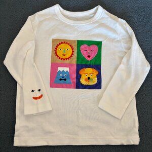Unused UNIQLO Baby Tupera Tupera Graphic Long Sleeve Tee (100cm)